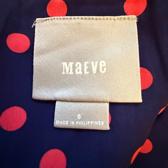 Maeve Womens Coral A-Line Mini Skirt W/ Front Pockets & Back Zip‎ Closure Size 6 - Picture 4 of 12